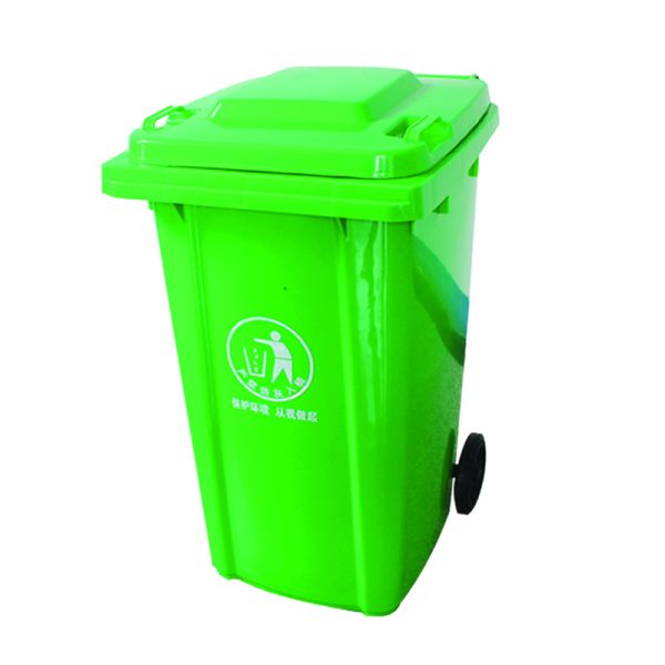 Household 240 Liter Plastic Rubbish Bins , Council Red Wheelie Bin For Garden Waste