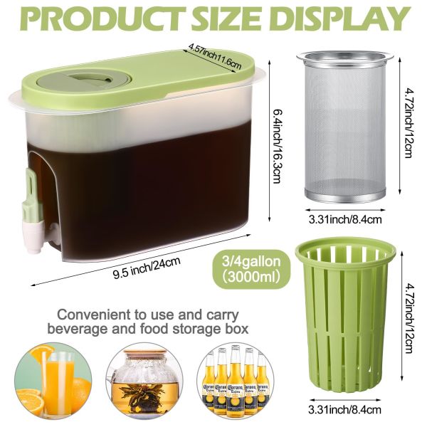 1 Gallon Large Cpacity Rapid Cold Brew Coffee Maker OEM Cold Coffee Brew Machine