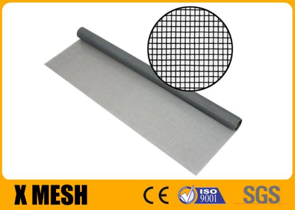 Quality 18×6 Grey Fiberglass Mosquito Net Roll 115g/M2 Plain Weave for sale