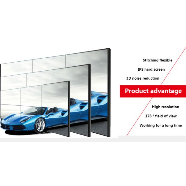 Digital Signage Video Wall Screens , Indoor Advertising Display 4 Screen Video Wall