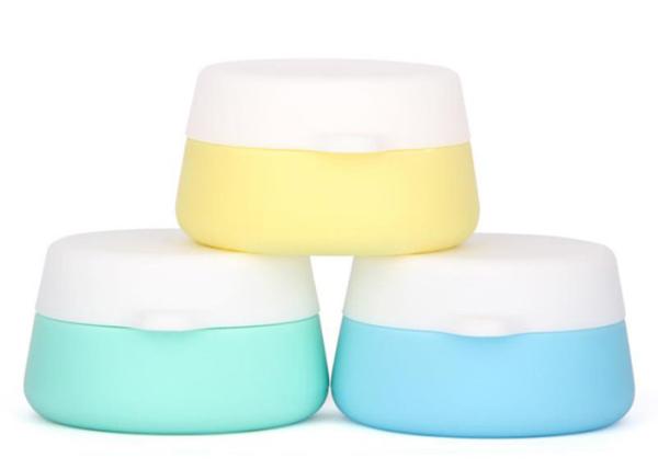 Quality Light Green PET Lotion Jars With Lids , Empty Face Cream Containers 10g 20g 30g for sale