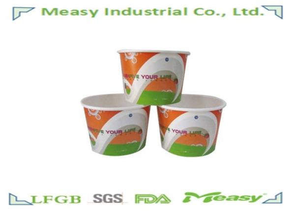 Quality Double PE Lined Ice Cream Paper Cups for Scoop / Soup / Fruit Salad for sale