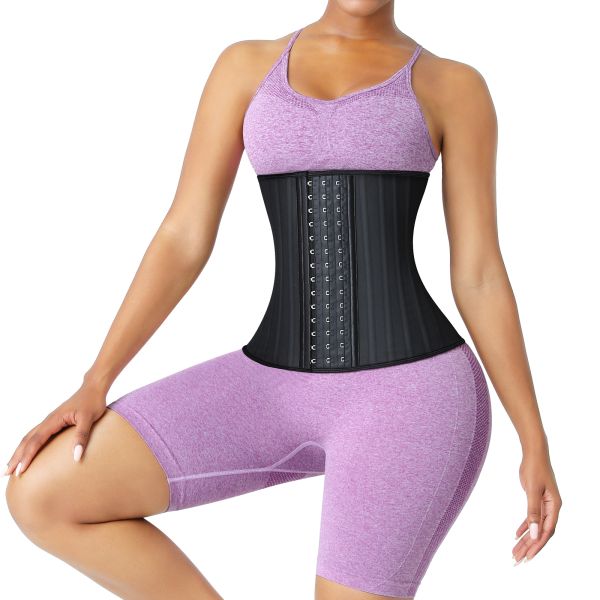 3000 Quantity HEXIN Women Adjustable Hooks Latex Shaper Waist Trainer with 25 Steel Bones