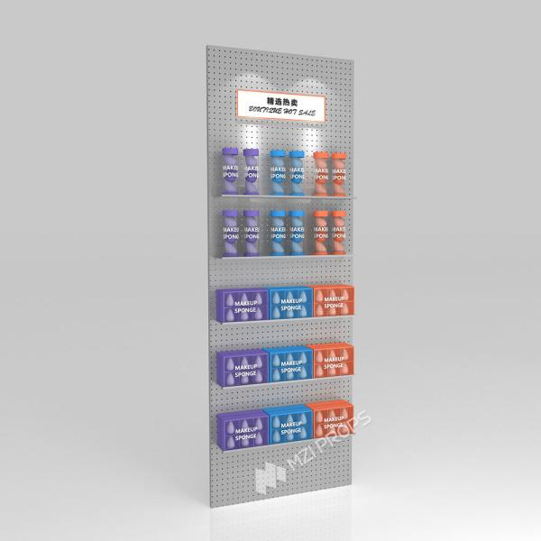 Quality GDR01-BZ-02 Retail Display Column with Iron Structure and Transparent Acrylic Price Strips for Shopping Mall Promotion for sale