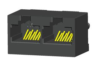 CAT6,RJ45 Modular Jack  High speed connector, Top Entry,