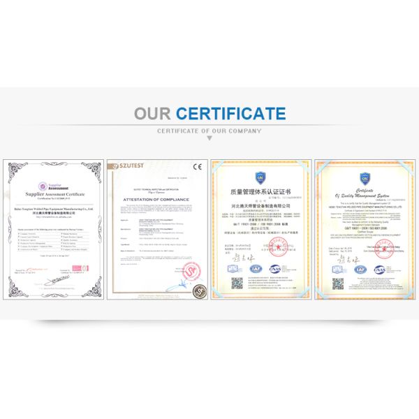 High Frequency Welded Pipe Mill 21-63mm Diameter CE ISO Certified