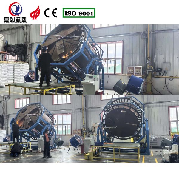 Automatic Rock And Roll Rotomoulding Machines High Durability 6KW-11KW