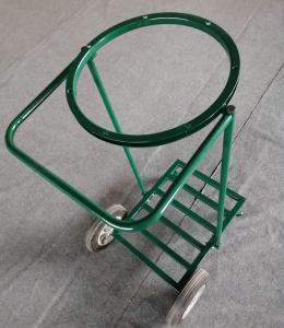 Strong Frame Wheel Trash Bag Carts Three Wheel Ganvalnized Surface Treatment