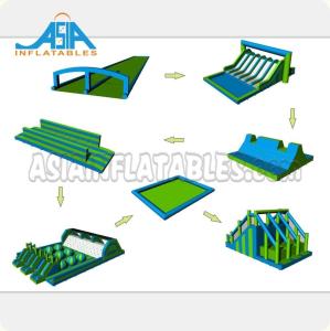 Buy cheap 72M Long Interactive Inflatable 5k Obstacle Course / Insane Inflatable Fun Run product
