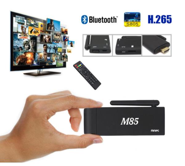 Quality M85 Amlogic S905X KODI 1G/8G Android 4.4 Mini PC Full HD Media Player Quad Core Android TV Dongle for sale