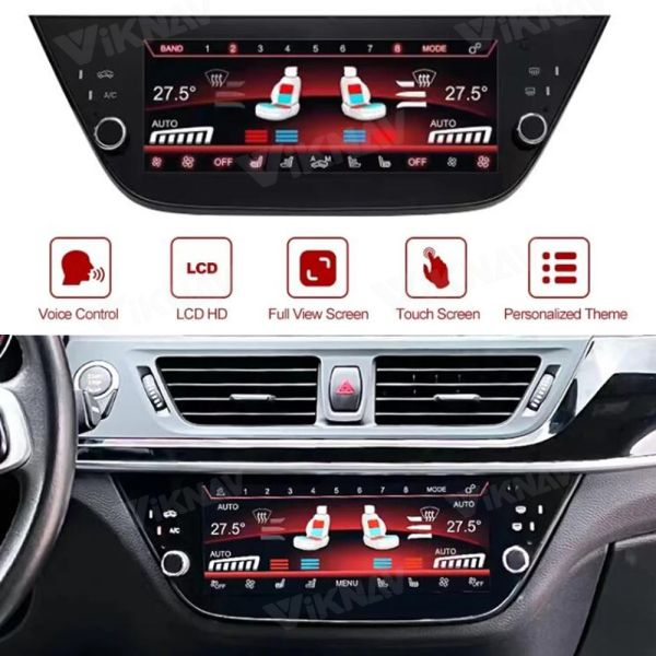 Viknav Car Climate Control For BMW 1 Series 2016-2023 AC Panel Air Conditioning Screen LCD Digital Display