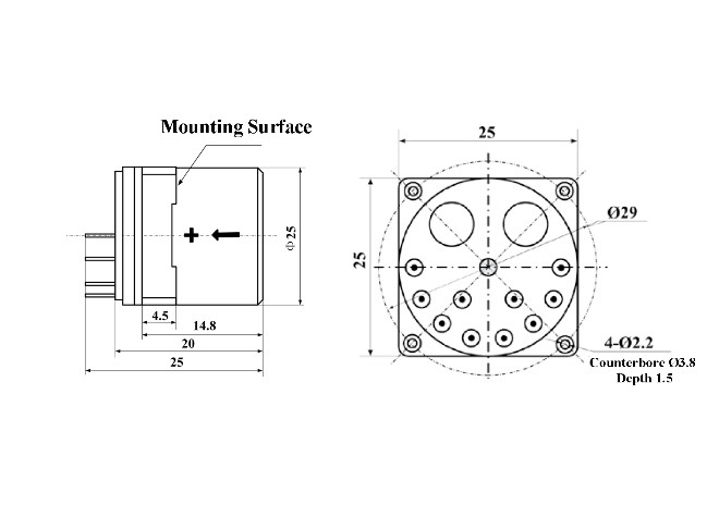 Vibration Monitoring Accelerometer Sensor Wide Temperature Range Bias≤10mg for Precise Data