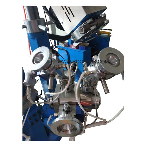 Quality CAT 7 / 8 Lan Cable Making Machine Skin Foam Skin Triple Layer Co Extrusion for sale