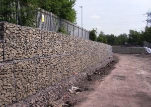 China Double Twist Retaining Wall Gabion Baskets Woven Gabion Noise Barrier on sale