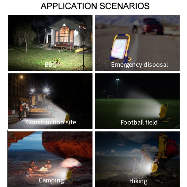 Anti Explosion Portable LED Work Light 20000 Lumen 50watt 4hrs Charge Time