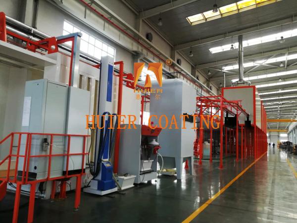 Quality 16 Injector Fully Automatic Powder Coating Line With Enhanced Corrosion Resistance powder coat paint line for sale