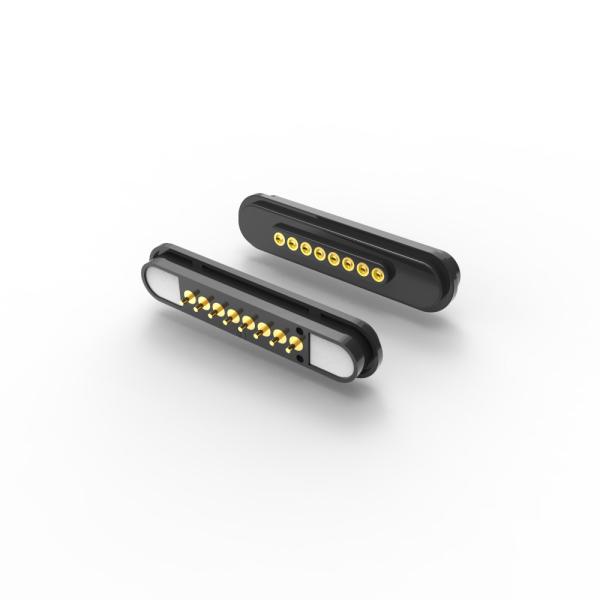 Quality 12V 8 Pin Magnetic Connector 3A Magnetic Pogo Pin Connector Customized Adapter Type for sale