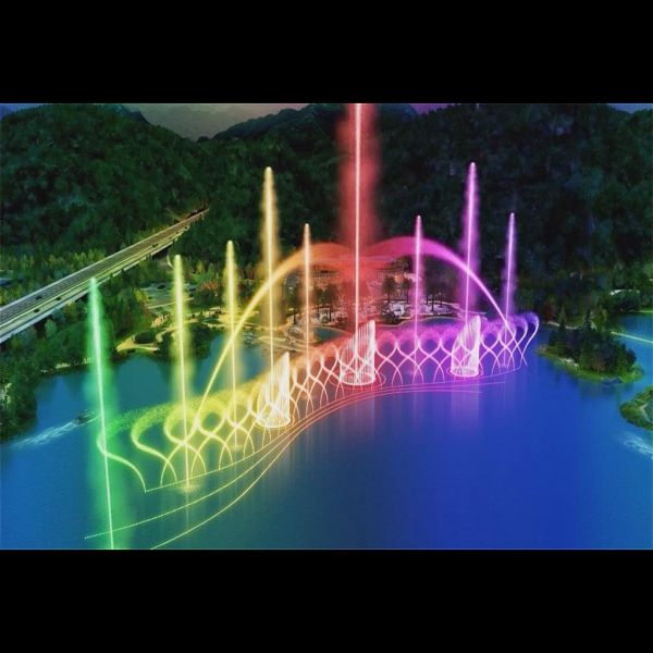 Digital Swing Music Water Fountain Dancing Big Water Fountains