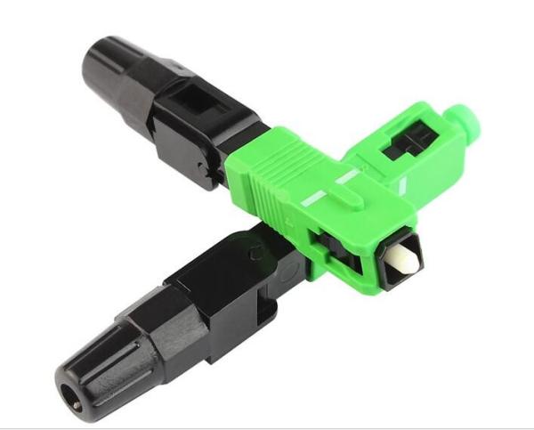 Quality Mechanical SC APC Fibre Optic Fast Connector SM Fiber Mode Reusable For FTTH for sale