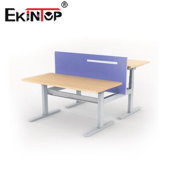 Quality Powder Coating Ergonomic Electric Table , Modren Adjustable Height Computer Desk for sale