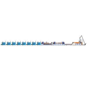 Double Screw PP Packing Strap Making Machine , 9mm PP Strap Extrusion Machine