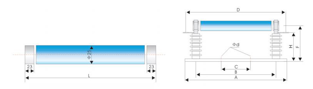 Xrnp Fuse High Voltage Fuse 2.75-5.5kv to USA Dimensions