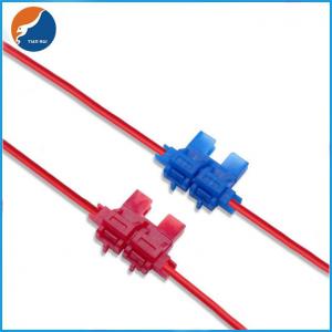China Red Blue Hinged Type Automotive Auto 32V Inline Fuse Holders For Car ATO Blade Fuse on sale