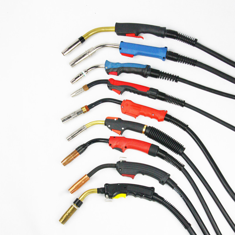 Air Cooled Binzel Welding Torch Gun , Binzel 40KD Mig Welding Torch Parts