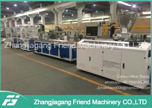 Quality PE Powder WPC Profile Extrusion Production Line Conical Twin Screw for sale