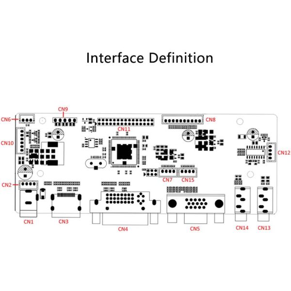 ZY08012 V1.0 Universal Lcd Controller Board Multi Function Display Driver Board