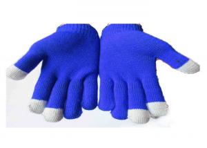 Buy cheap Three Finger Warm Touch Screen Gloves , Acrylic Knitted Magic Touch Screen Gloves product
