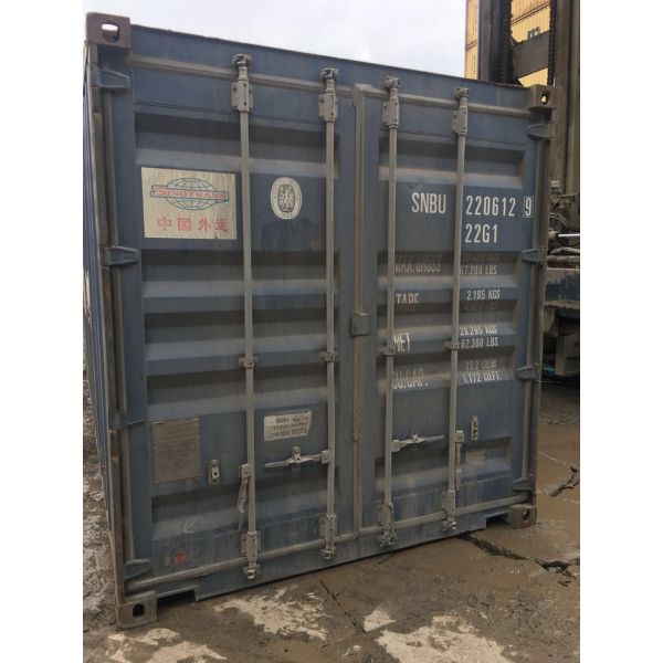 Chinese Stock Cargo Worthy 20ft Used Shipping Containers Internal Dimensions 5.899 x 2.352 x 2.393M 10 Years Around