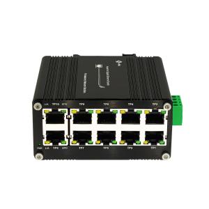 China Mini 10 Port 10/100/1000T Gigabit Compact Industrial Ethernet Switch Din Rail Mounting on sale