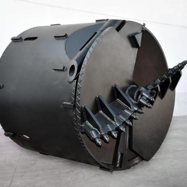 Quality Piling Rig Drilling Spare Parts Drilling Bucket Hydraulic Double-Bottom Double Open for sale