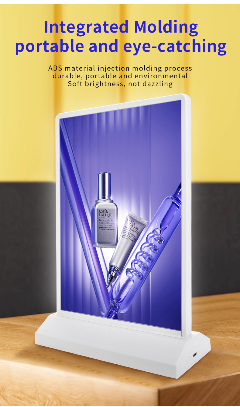 Upgrade Your Menu Display with Our Indoor LED Light Box Battery Powered and Durable