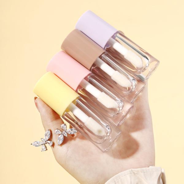 Quality 6ml Transparent Empty Lip Gloss Tube Lip 10PCS With Big Wand for sale