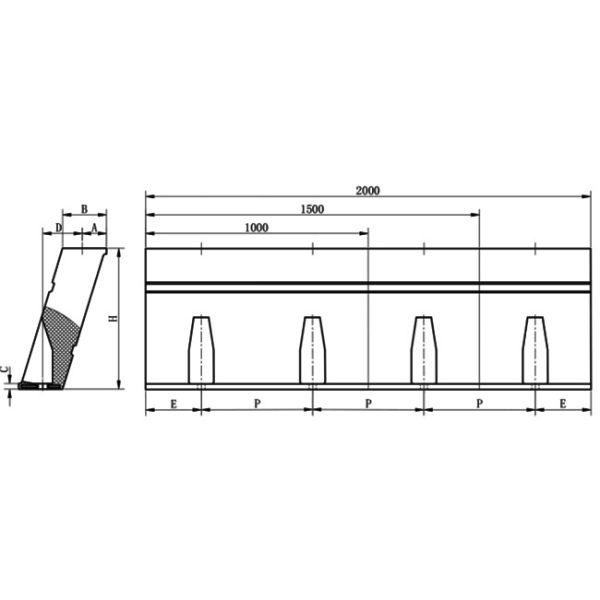 Element Type Dock Rubber Fender Smooth NR Heavy Duty Rubber Bumper