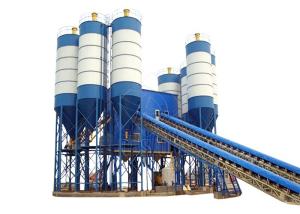 Belt Type Wet Mix Concrete Batch Plant Fixed Precast 90m3/H Concrete Mixing Plant