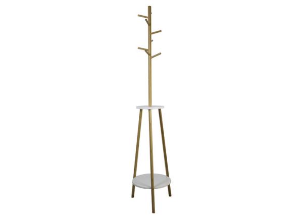 Quality 7 Hooks MDF And Bamboo Depth 35cm Standing Coat Rack for sale