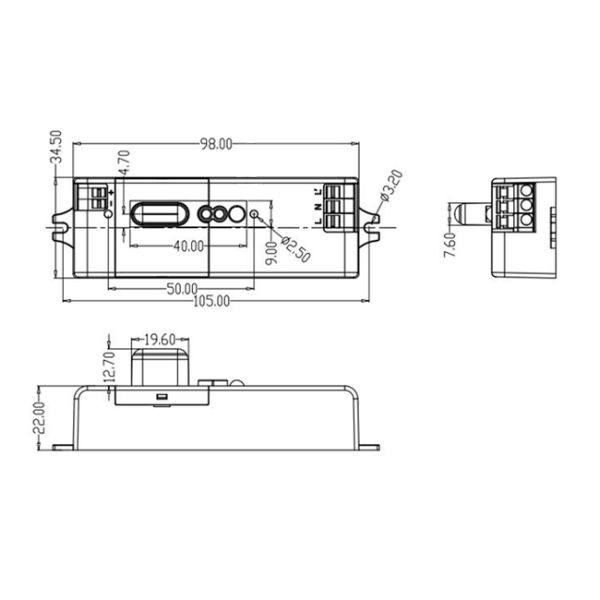 0.5mW 5.8GHz Car Parking Motion Sensor MC087V RC