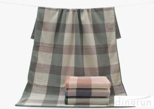 China Plain Pattern Compact Soft Terry 100 cotton bath towels For Children / Adults , 70*140cm on sale