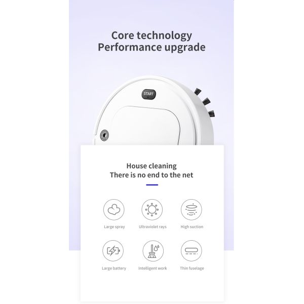 90Min 120m2 Robot Vacuum For Carpet Intelligent Home Appliances