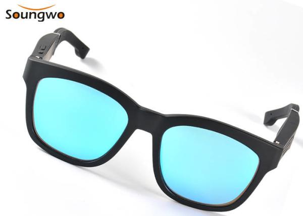 Quality Outdoor Wearable Wireless Bluetooth Sunglasses DSP Passive Noise Reduction for sale