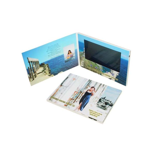 Business Promos LCD Screen Video Brochure 2.4" 4.3" Full Color Printing