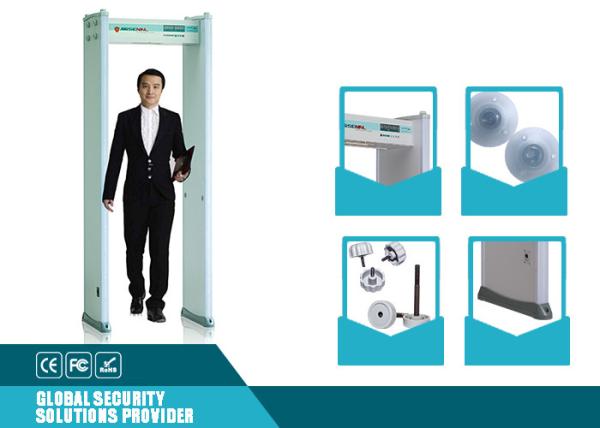 Quality Waterproof Easy Operated Portable Metal Detectors Door Frame With 18 Zones Counter Record for sale