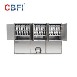 PLC Control Edible Ice Cube Machine With Semi - Automatic Ice Packing System