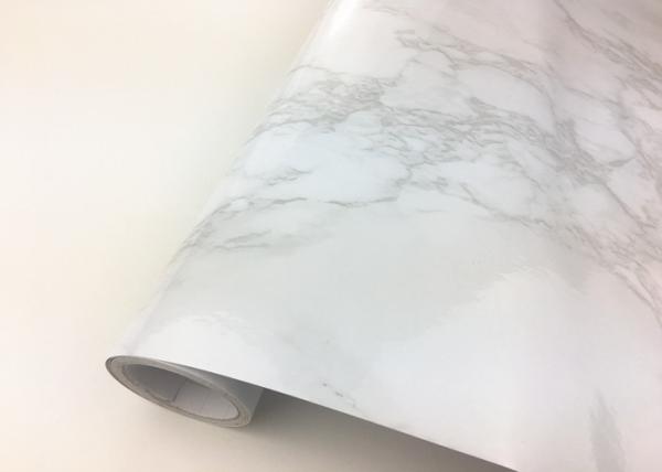 Quality White Patterned Self Adhesive Marble Wallpaper White Marble Sticky Paper For Kitchen Table for sale