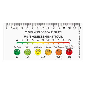 Buy cheap Wintape Customized Visual Analog Scale Ruler Pain Assessment Scale Tool Verbal Rating Scale Wong-Baker Tape In Hospital product