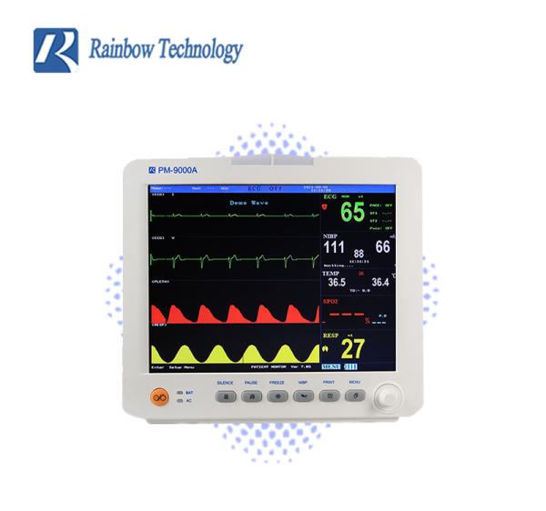 Quality 3-5 Leads Voltage 220v Parameter Monitor 12.1 Inch Bedside for sale
