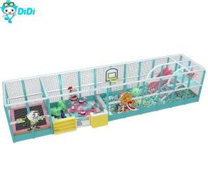 Customization Macaron Themed Kids Soft Play Equipment Mazes Park